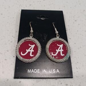 New Alabama Crimson Tide Euri Fish Hook Earrings, NCAA